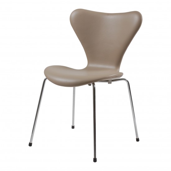 Arne Jacobsen 3107 7 chair in grey leather Cph Classic